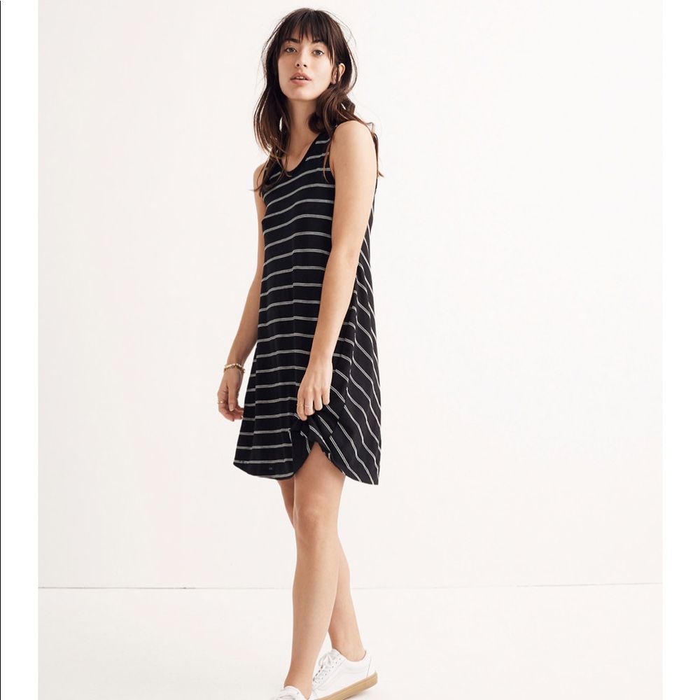 SALE 🌟 Madewell Highpoint Tank Dress Hosta Stripe